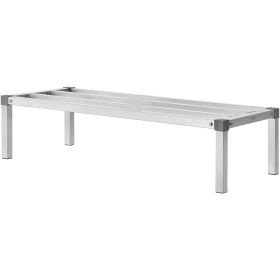 Newly Upgraded!VEVOR Aluminum Dunnage Rack Stationary Dunnage Rack 48' x 20' x 12' Storage Rack