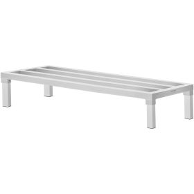 Newly Upgraded!VEVOR Aluminum Dunnage Rack Stationary Dunnage Rack 48' x 20' x 8' Storage Rack (Product Type: Welded Type, size: 48 x 20 x 8 in)